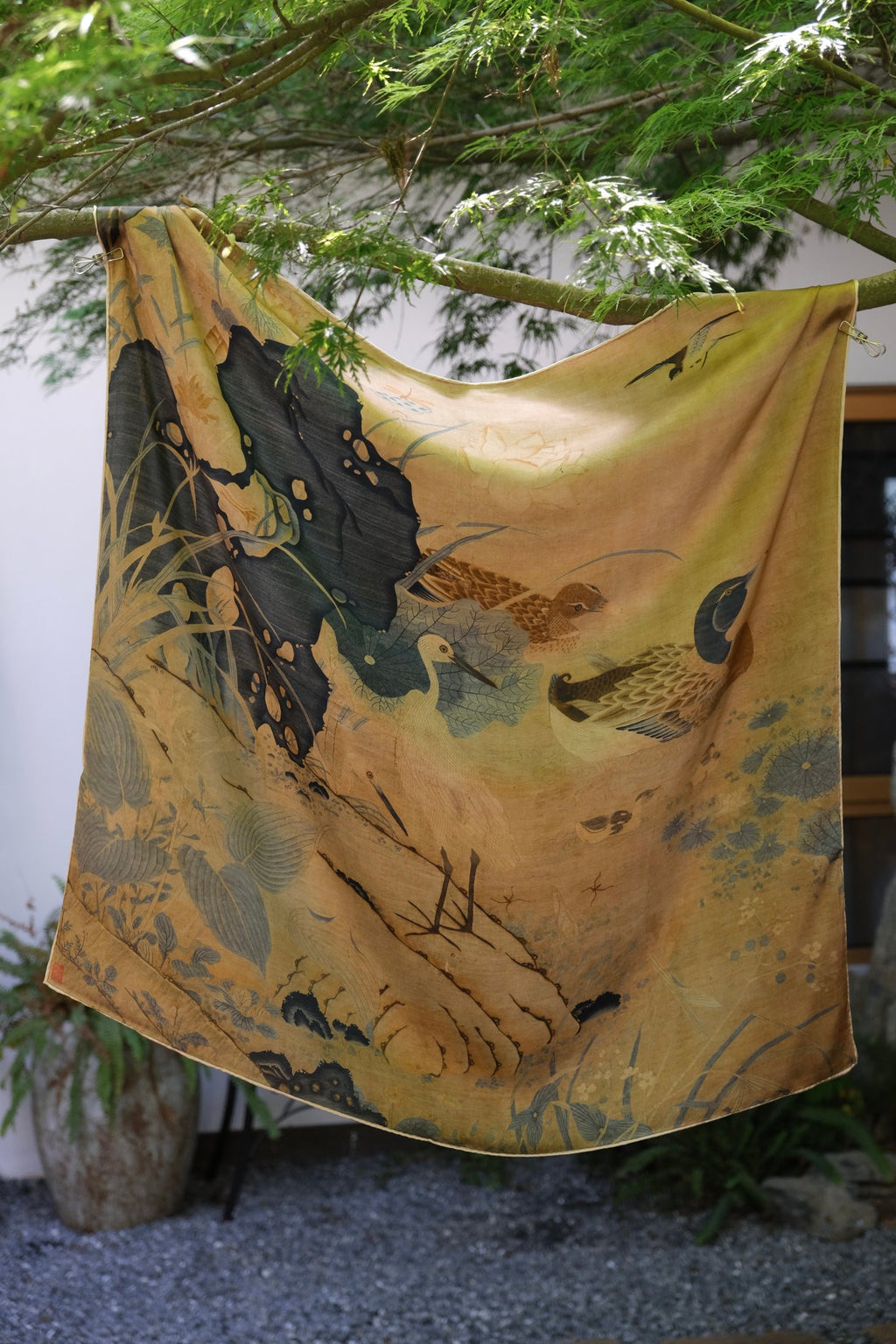 Elegant silk wrap scarf for women