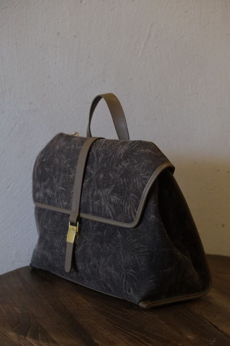 Hand stitched leather details showing artisan craftsmanship