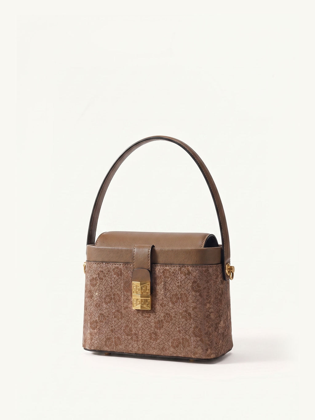 Luxury Lingjin silk mini handbag with oriental beauty
