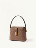 Luxury Lingjin silk mini handbag with oriental beauty