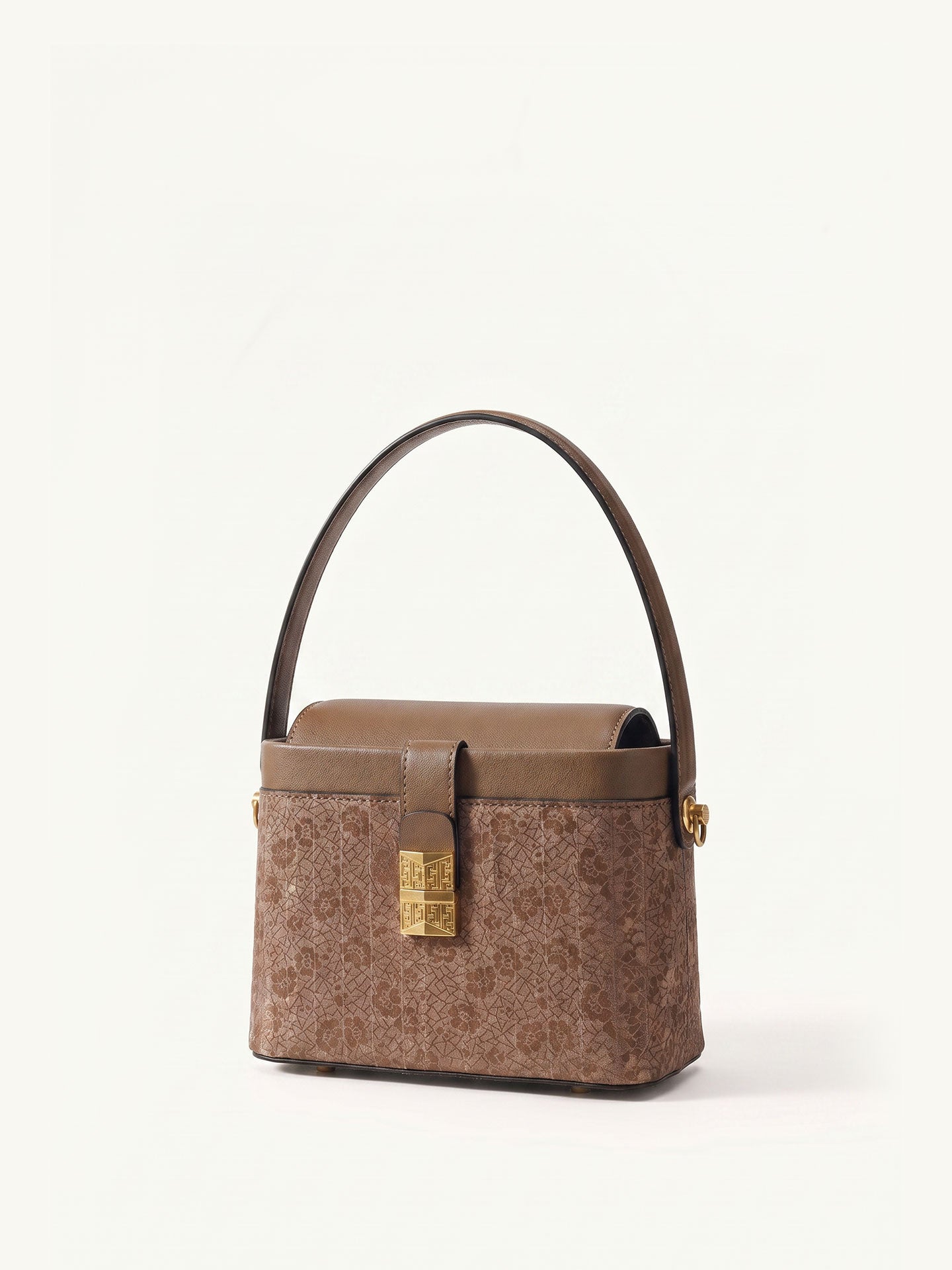Luxury Lingjin silk mini handbag with oriental beauty