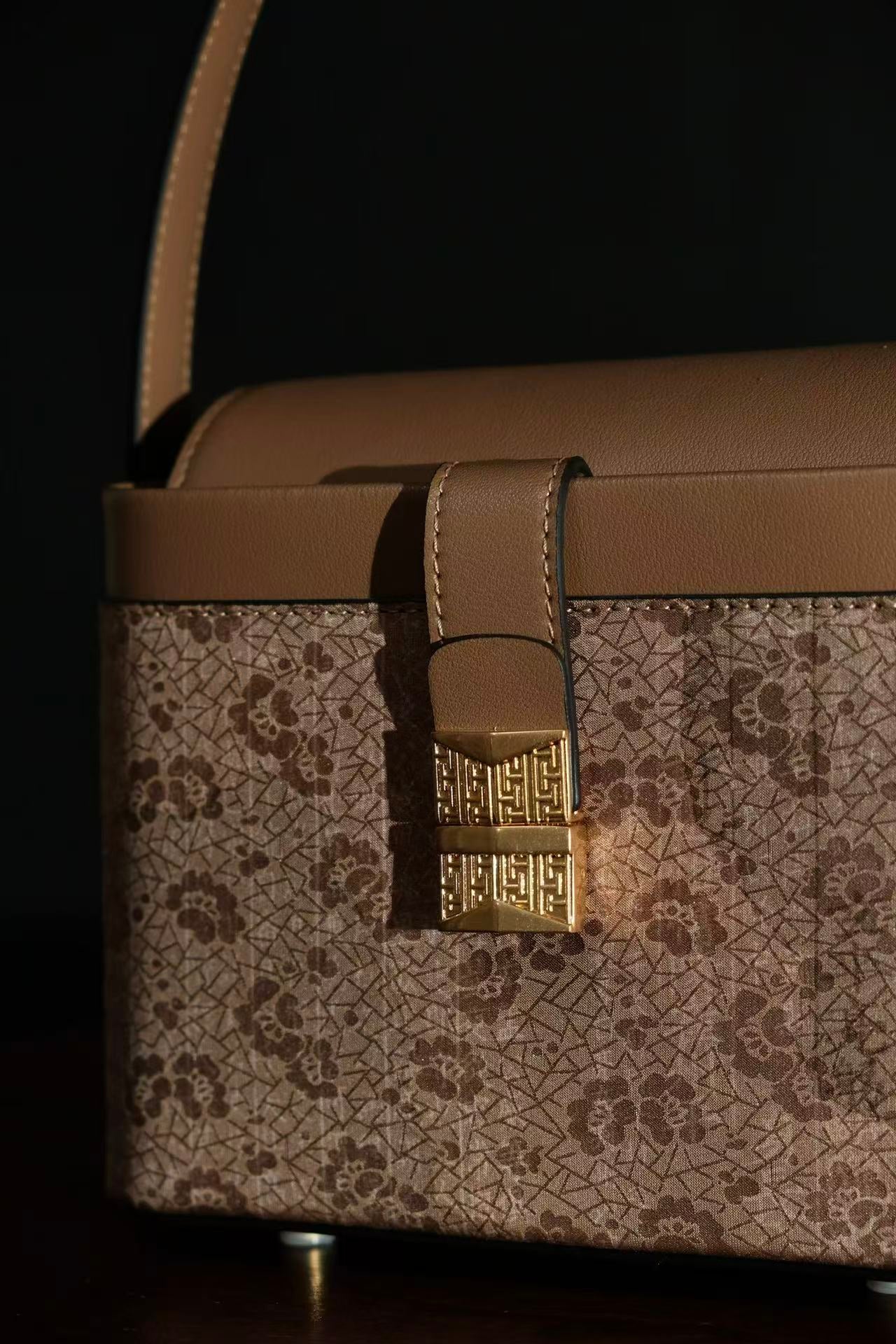 Unique Lingjin silk purse with handmade details