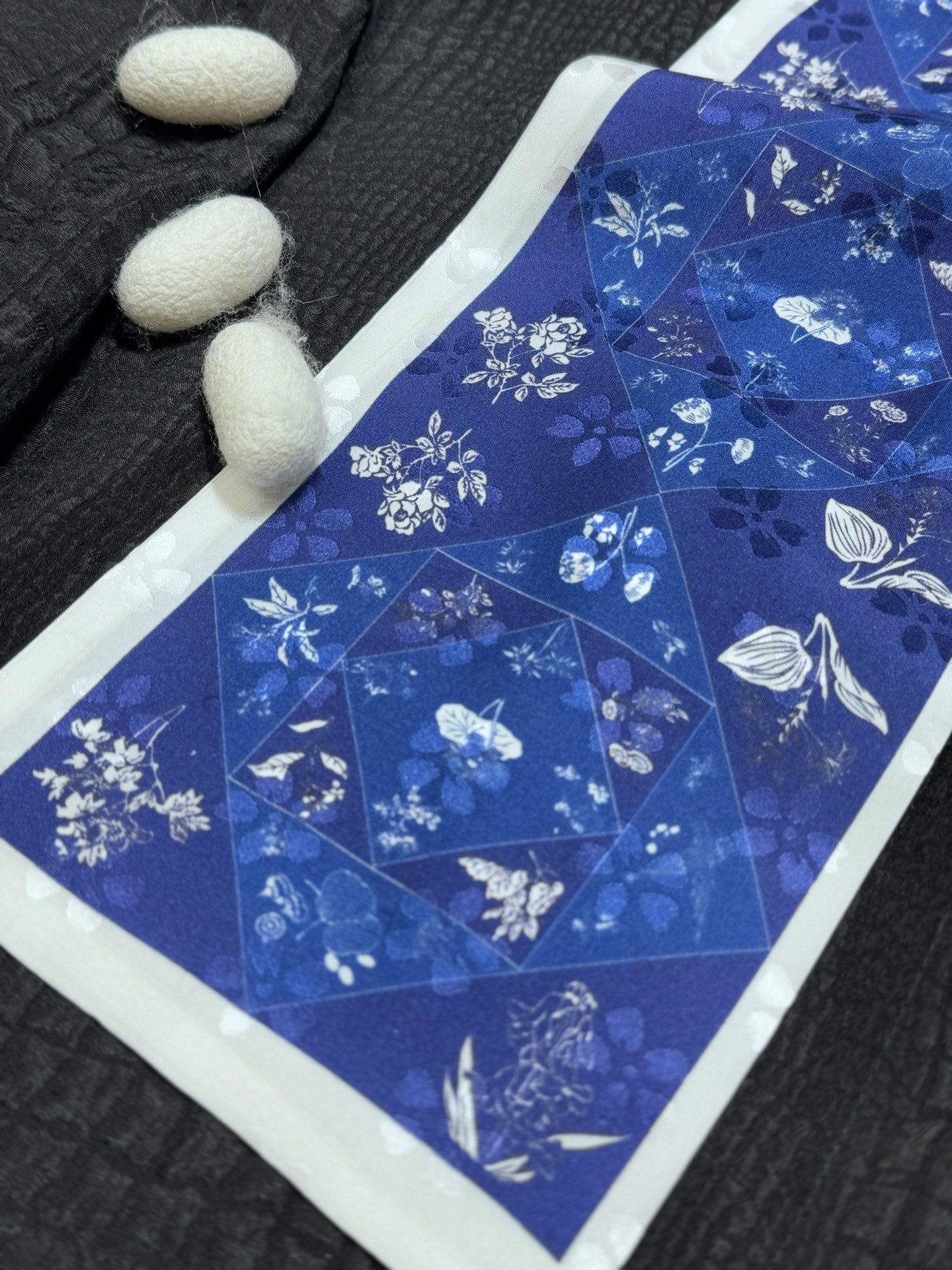 Natural silk accessory with traditional beauty