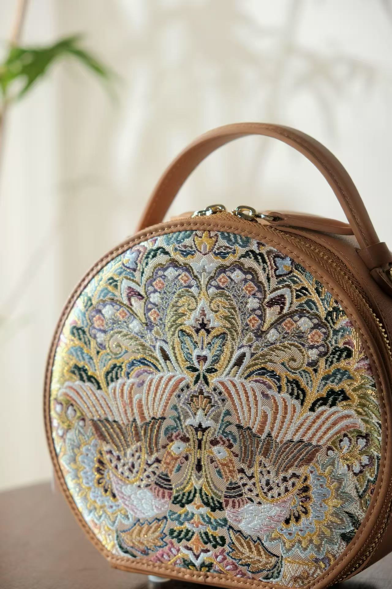 Collection of handcrafted Nishijin silk handbags