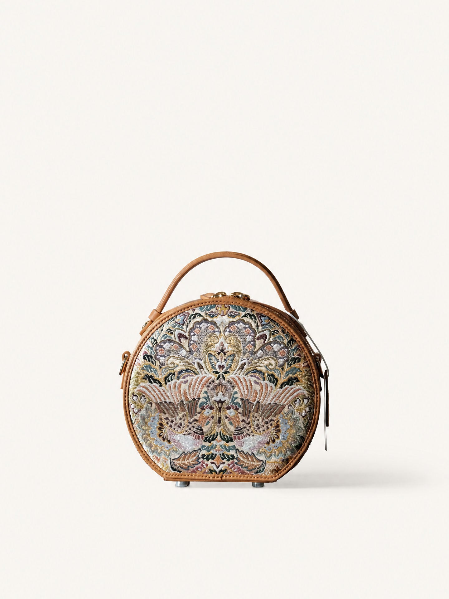 Limited edition Nishijin silk leather handbag