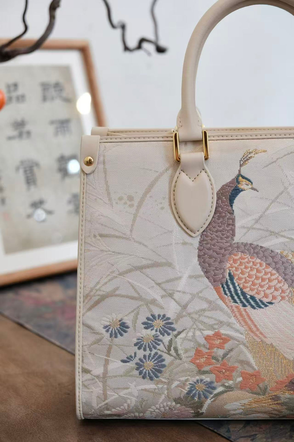 Premium Nishijin silk purse combining tradition and luxury