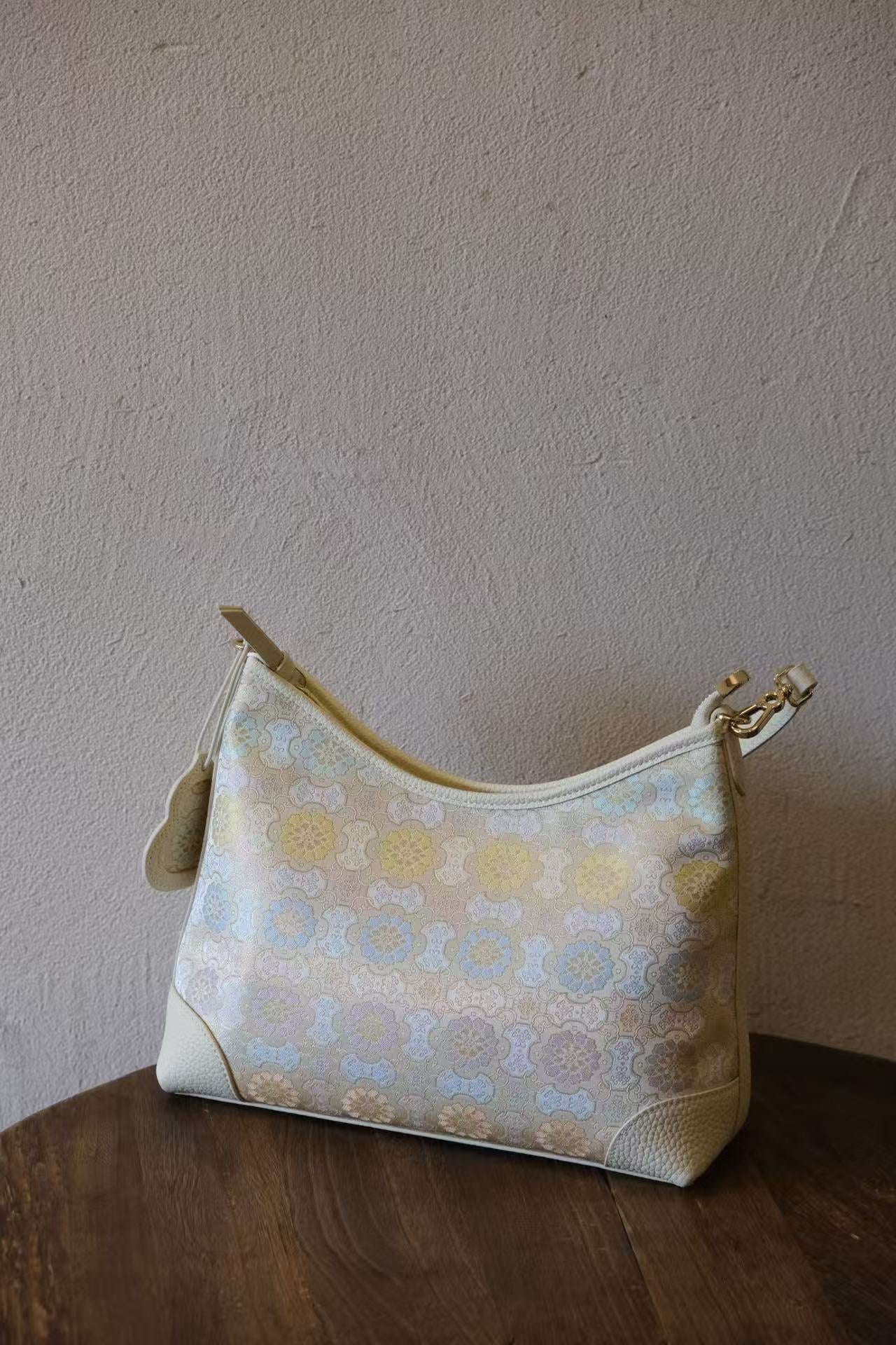 Luxury Songjin silk mini handbag with oriental elegance