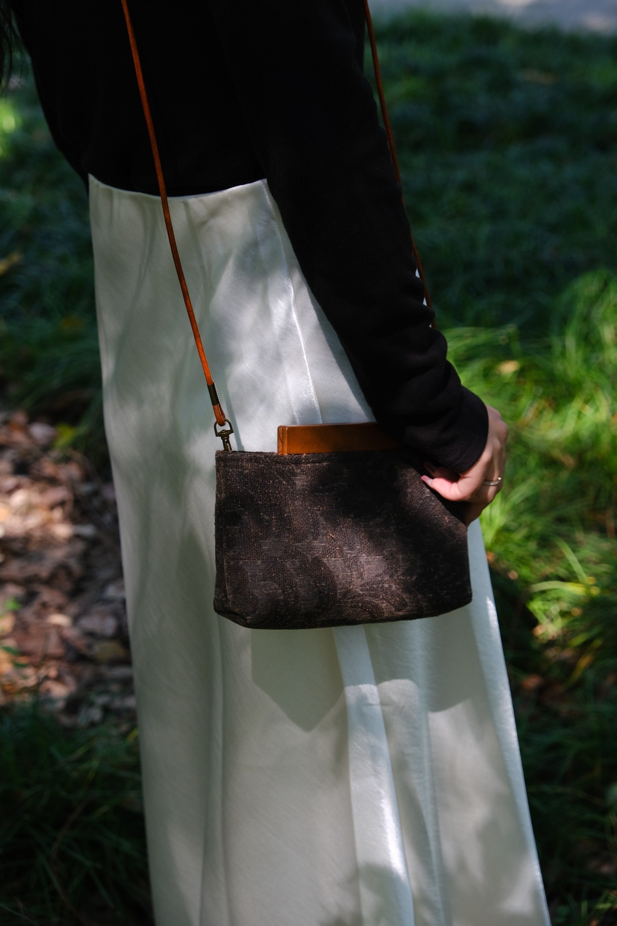 Luxury accessory featuring authentic Xiangyunsha silk